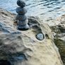 Icy blue stone, cobbles, pebbles, chippings Image 2