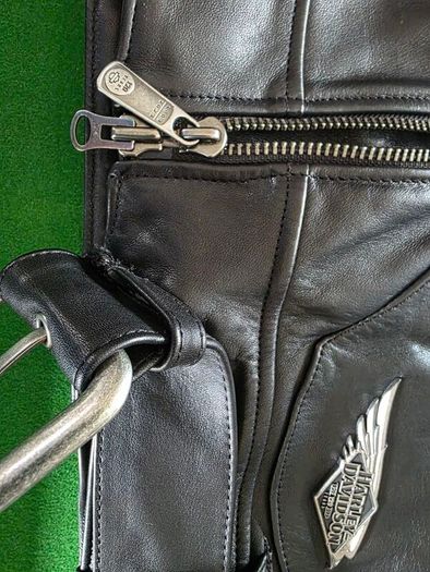Harley 120th Anniversary Cycle Champ Leather Biker Jacket