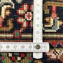 Original Persian hand knotted rug with  label Image 6