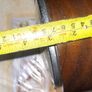 Beautiful Old Walnut Mantel Clock, stepped sunburst side supports Image 10