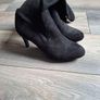 Bcbg black velvet boots Image 2