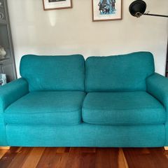 DFS 3 Seater Sofa Turquoise
