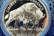 1oz Fine 999 Silver Bullion PAMP Buffalo Round.