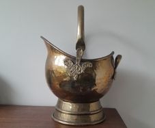Solid Brass Coal Bucket Helmet