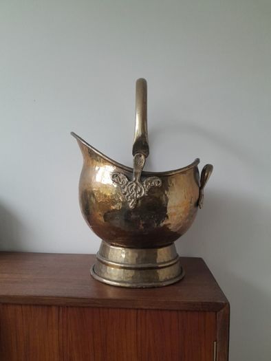 Solid Brass Coal Bucket Helmet