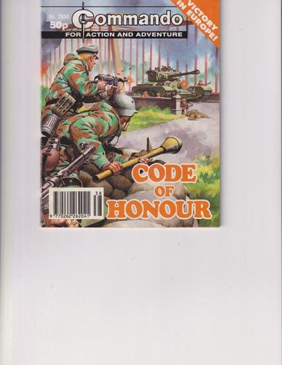 Commando #2856 Code Of Honour 1995 Uk Comic