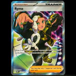 Ryme 221/197 Trainer Full Art Special Illustration Ultra Rare Holo S&V Obsidian Flames Pokemon Card
