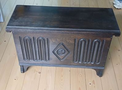 wooden blanket box