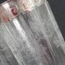 Vintage Etched Glass with Silvered Collar Champagne Flutes x 4 Image 3