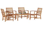 Garden Sofa Set Natural Solid teak wood