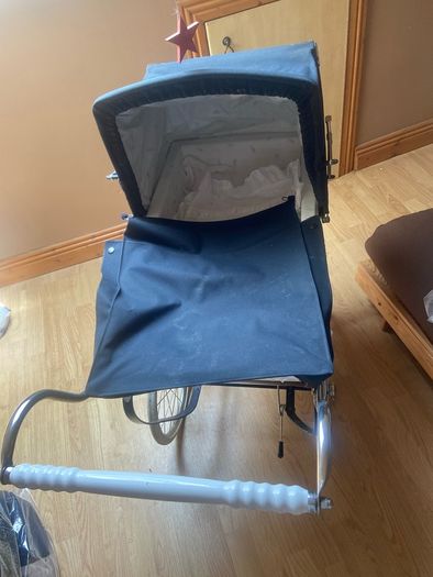 vintage silver cross pram