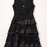 Cute Black Party Dress with Brooch: Size 10 Image 2