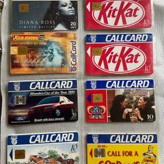 Diana Ross, Kit Kat , Xtra Vision, Barry's tea,  Gordon's gin call cards