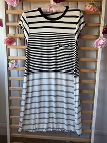 tshirt dress American eagle striped dress medium