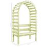 Garden Pergola with Bench 130x60x230 cm Impregnated Pinewood Image 5