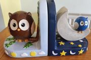 Day and Night Owl Bookends