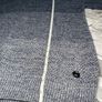Diesel Mens Cable Knit Jumper Blue/Grey Large Image 9
