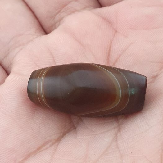 Vintage Natural Eye Suliemani Agate Bead Amulet