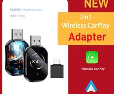 3In1 Wireless Carplay Adapter Airplay Wireless Android Auto USB Dongle Plug Wired Carplay To Wireless Mirrored screen casting