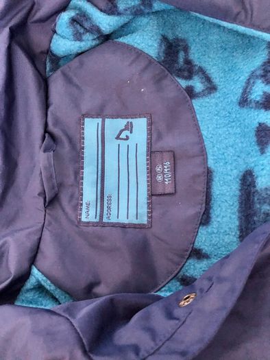Weather/water proof trousers and jacket size 110/116 cm