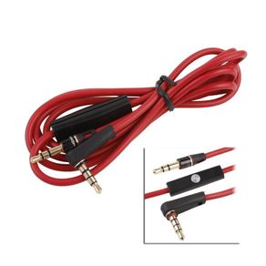 High Quality Spare Replacement Cable With Control Talk Button Mic For Monster Cable, Dr. Dre Monster Studio, Solo Hd, Monster Pro Detox, Monster Beats