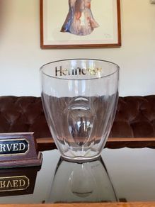 Large Designer Hennessy Transparent Durable Ice Bucket with Gilt Script