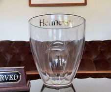 Large Designer Hennessy Transparent Durable Ice Bucket with Gilt Script