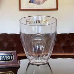 Large Designer Hennessy Transparent Durable Ice Bucket with Gilt Script