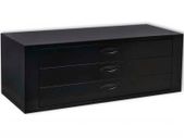 Metal Tool Chest 3 Drawers Black