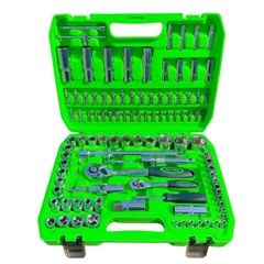 108 Piece 1/4 & 1/2 Drive Socket, Ratchet & Bit Set