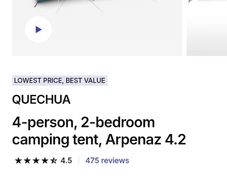 4 man tent never opened