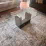 Granite glass coffee table Image 3