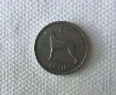 1947 Irish pre decimal Sixpence (6d) coin