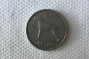 Pre Decimal Irish coin - 1968 Sixpence