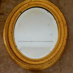 Antique giltwood mirror