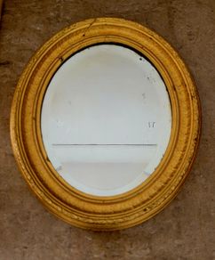 Antique giltwood mirror