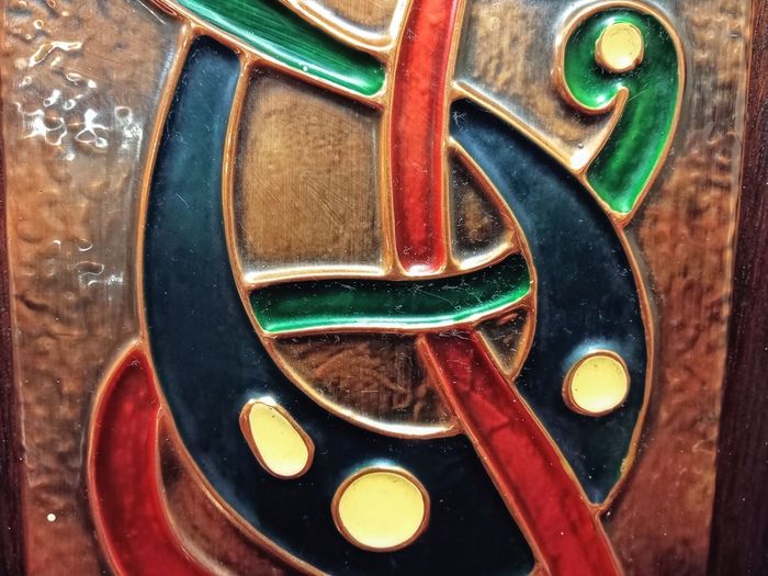 Vintage Irish Celtic Cooper Wall Art by Eddie O'Neill.