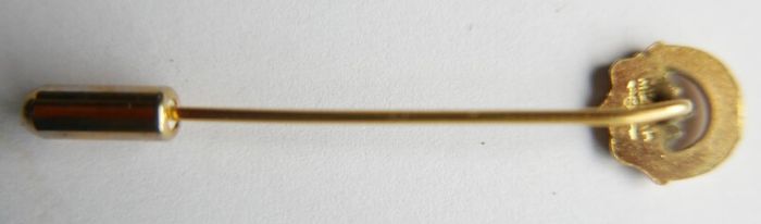 Vintage Claddagh Ancient Style Celtic Gold Filled Stick Pin Lapel Pin