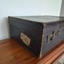Antique Edwardian Gentleman's Leather Vanity Case Monogram RA Image 3
