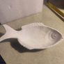 Pottery White Glazed Koi Fish Deep Dish Snack Bowl Tableware Pin Trinket Dish Spoon Rest Soap Dish Kitchen Bathroom Decor Image 5