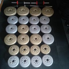 York 55kg Large Gym Weights Set - Collect