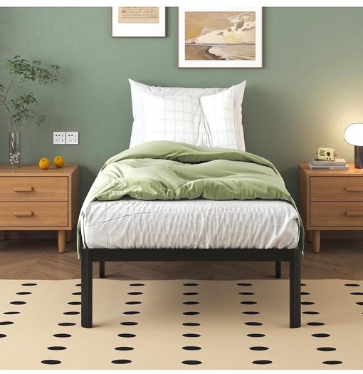 3ft Single Bed Frames with Rounded Corner Legs, Heavy Duty Metal Bed Frame Single with Steel Slats Support, Single Bed 36 cm High, Noise Free, Easy Assembly Amazon's Choice