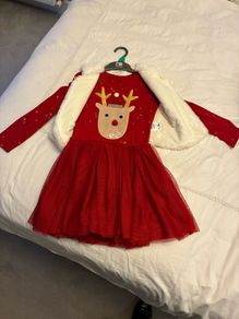 Girls Dress & Gilet Age: 5-6