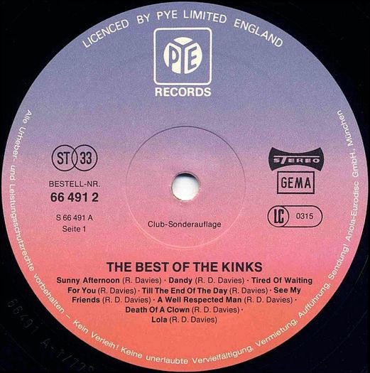 The Kinks The Best Of The Kinks