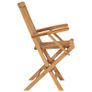 Folding Garden Chairs 2 pcs Solid Teak Wood Image 4