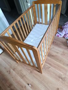wooden cot