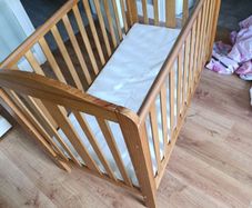 wooden cot