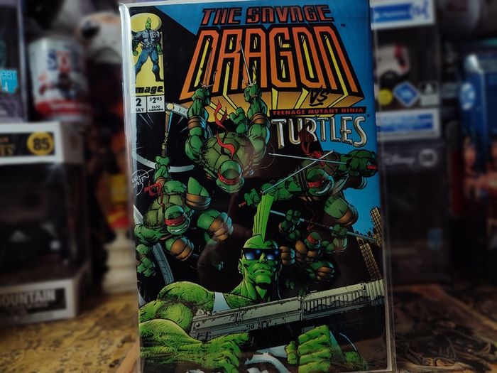 The Savage Dragon vs. Teenage Mutant Ninja ! Issue #2 ! 1993 ! by Image Comics !