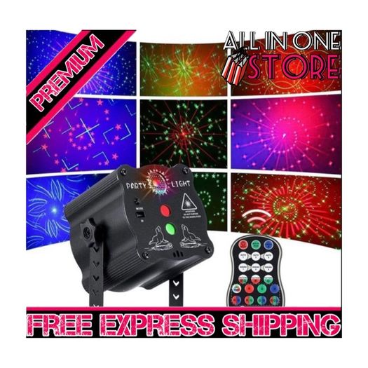 DJ Disco Lights Party Lights, RGB Led Sound Activated Strobe Lights with Remote Control, USB Powered Strobe Stage Lighting Disco Light Projector for Parties Home Christmas Birthday Karaoke KTV Bar (FREE POSTAGE)