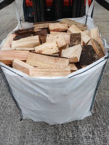 Ton bags of firewood
